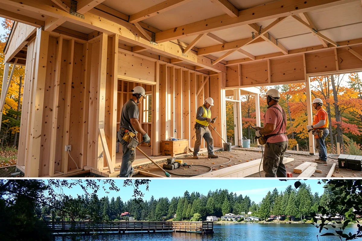 Deck Railing Installation in Federal Way, King County, WA - Railing work fits any season and is a popular standalone upgrade to complete before summer entertaining season.