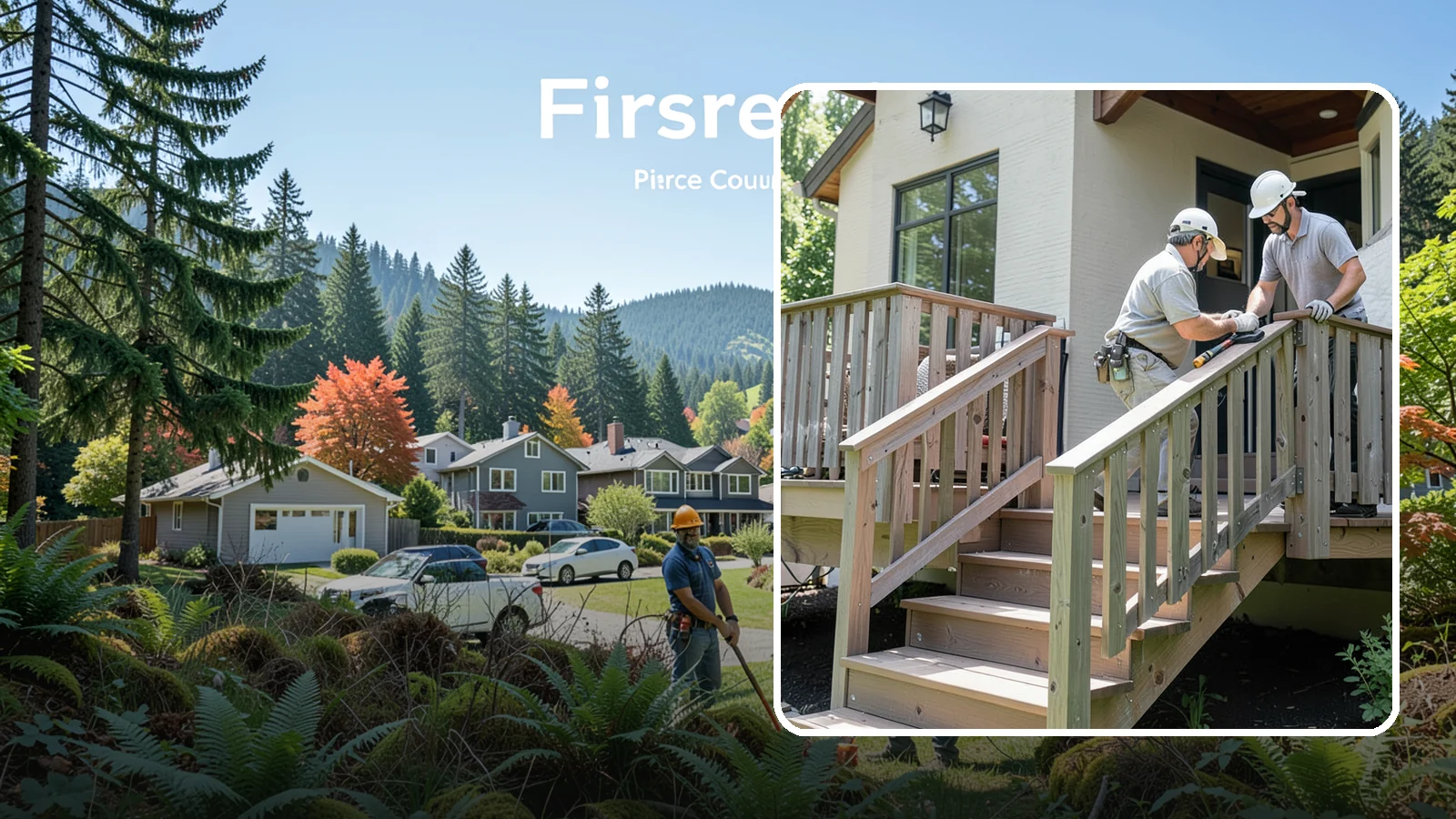 Deck Railing Installation in Fircrest, Pierce County, WA - Code-compliant deck railing installation that keeps your family safe with the style you want.