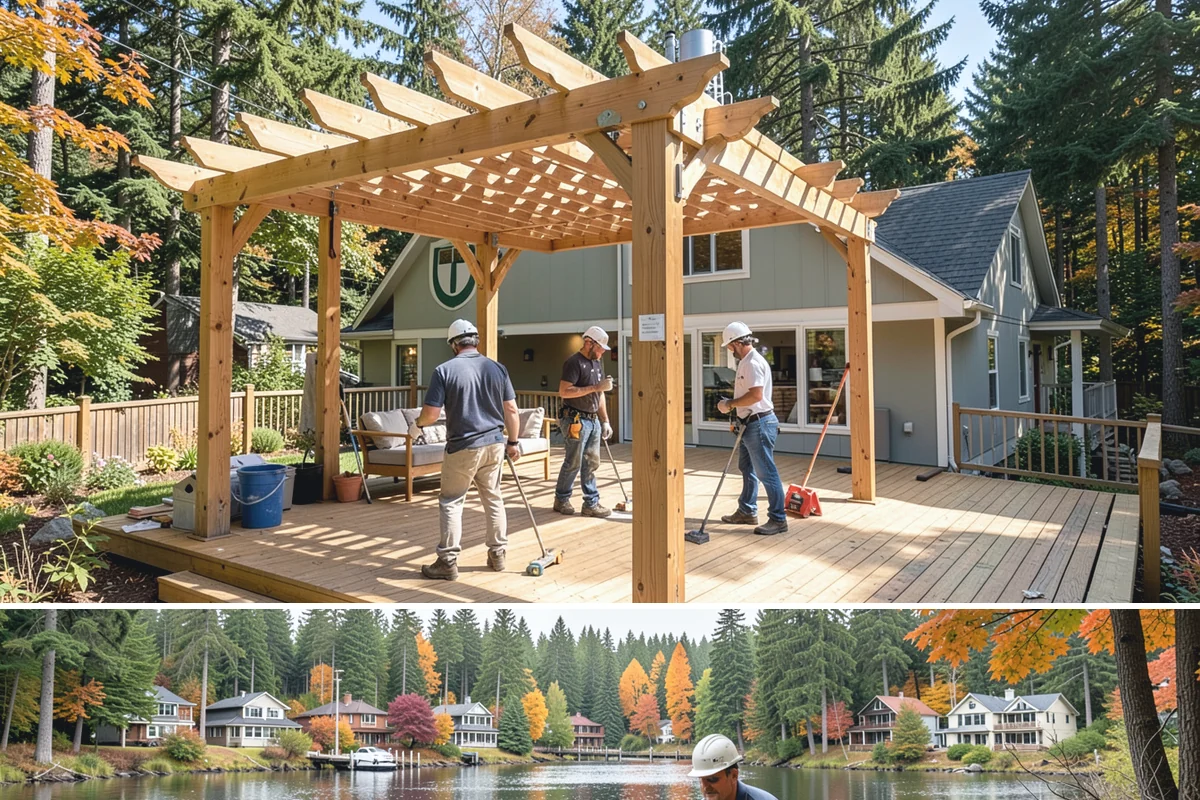 Deck Railing Installation in La Conner, Skagit County, WA - Railing work fits any season and is a popular standalone upgrade to complete before summer entertaining season.