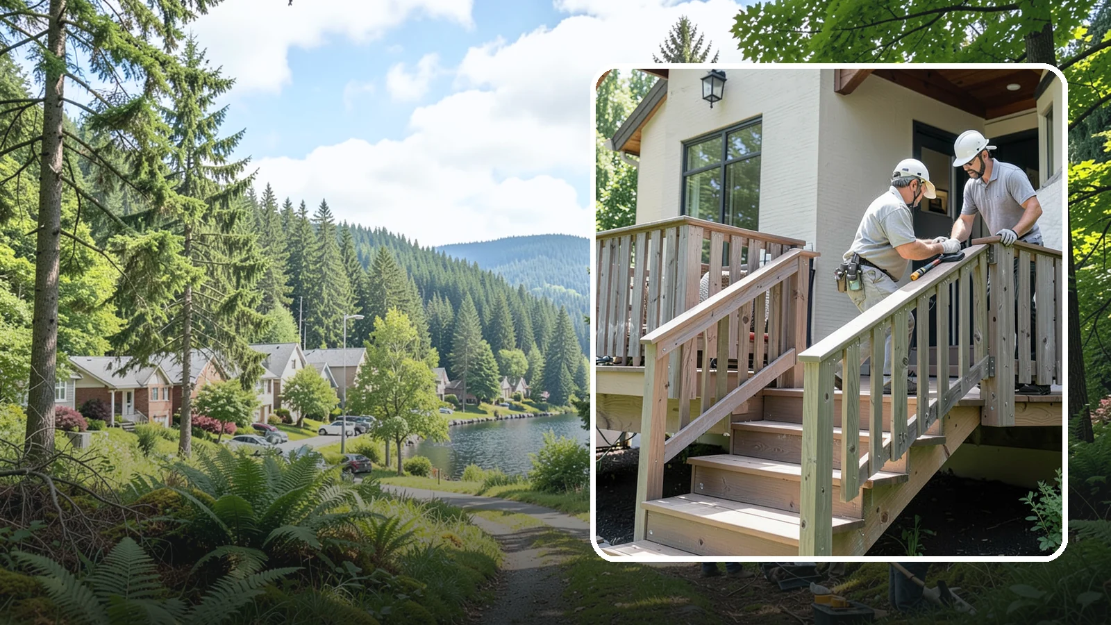 Deck Railing Installation in Lake Forest Park, King County, WA - Code-compliant deck railing installation that keeps your family safe with the style you want.