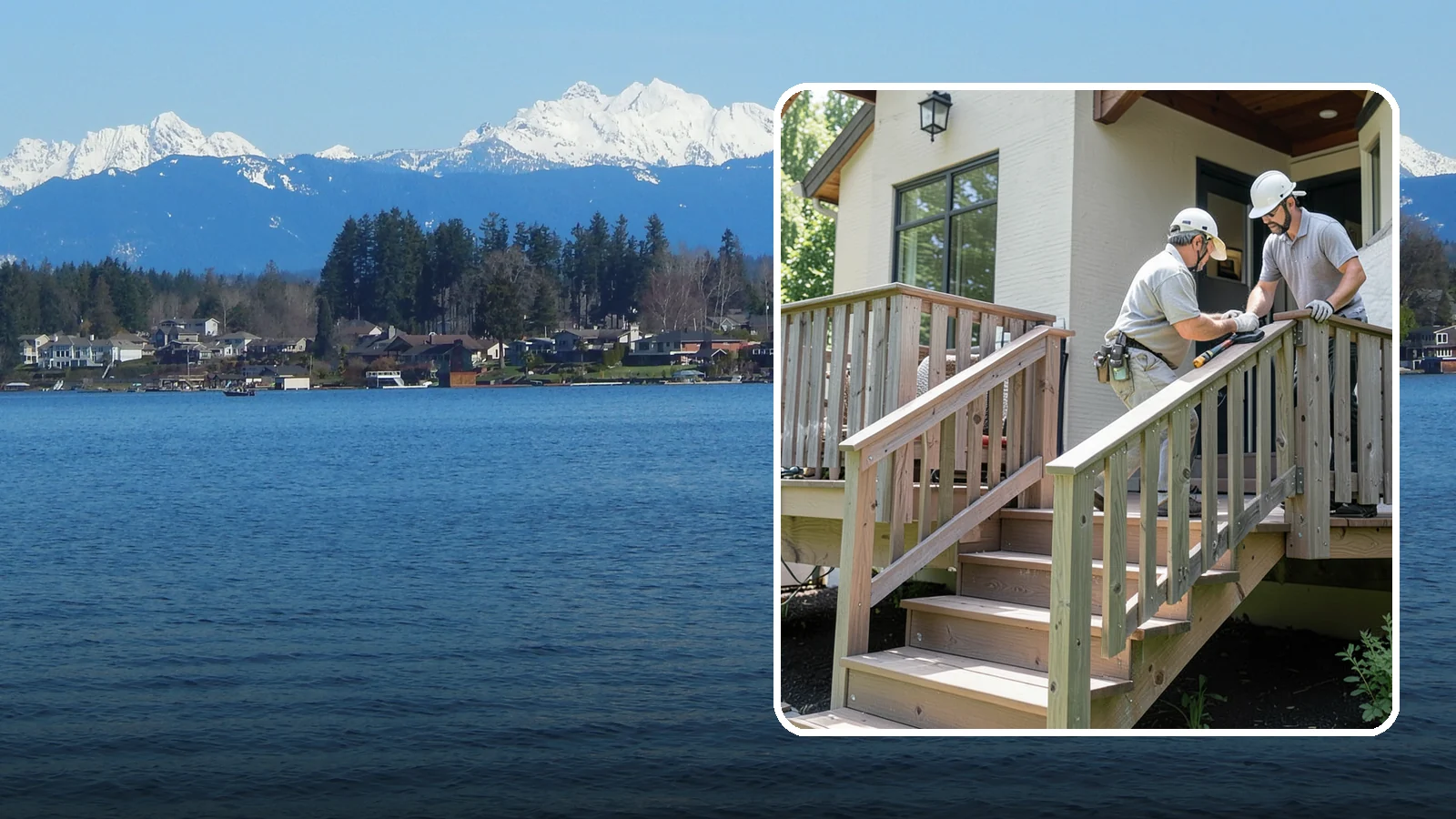 Deck Railing Installation in Lake Stevens, Snohomish County, WA - Code-compliant deck railing installation that keeps your family safe with the style you want.