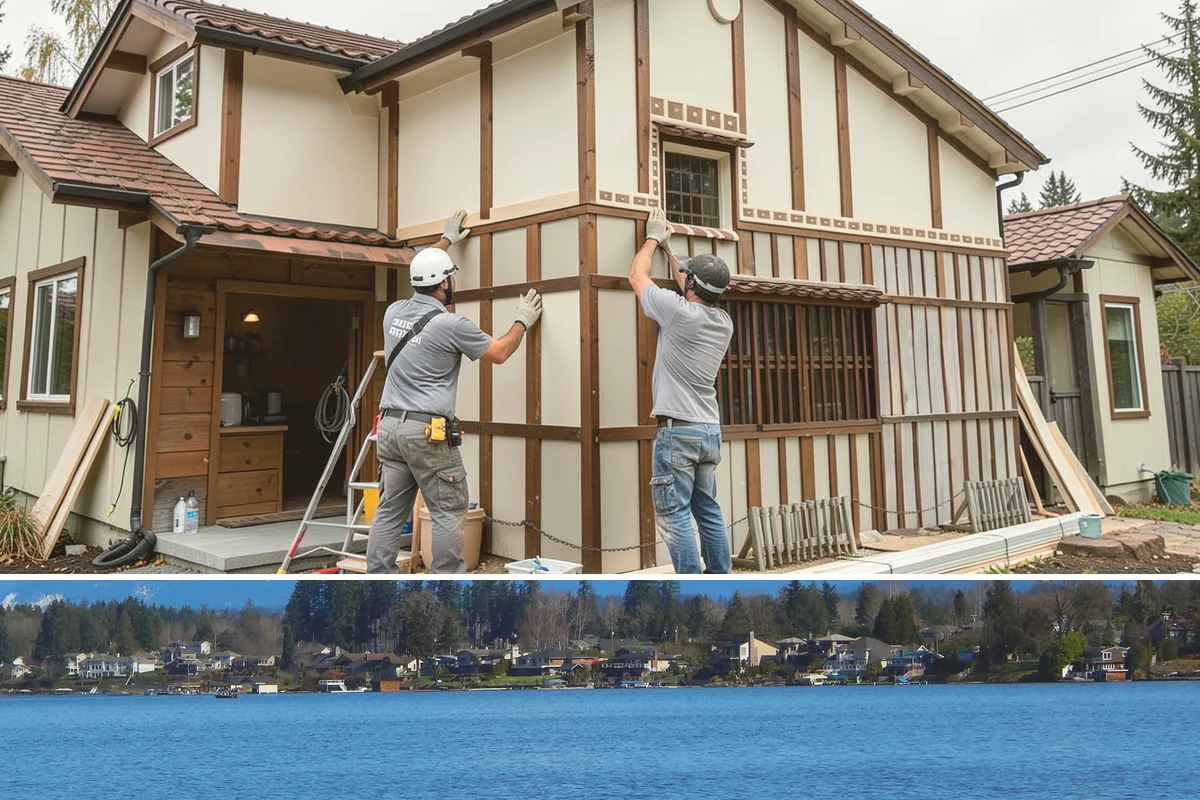 Deck Railing Installation in Lake Stevens, Snohomish County, WA - Railing work fits any season and is a popular standalone upgrade to complete before summer entertaining season.