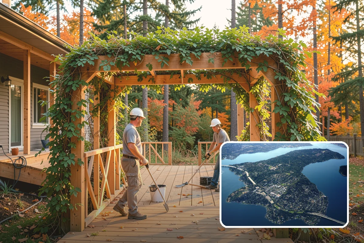 Deck Railing Installation in Mercer Island, King County, WA - Meets Washington code for height and load safety