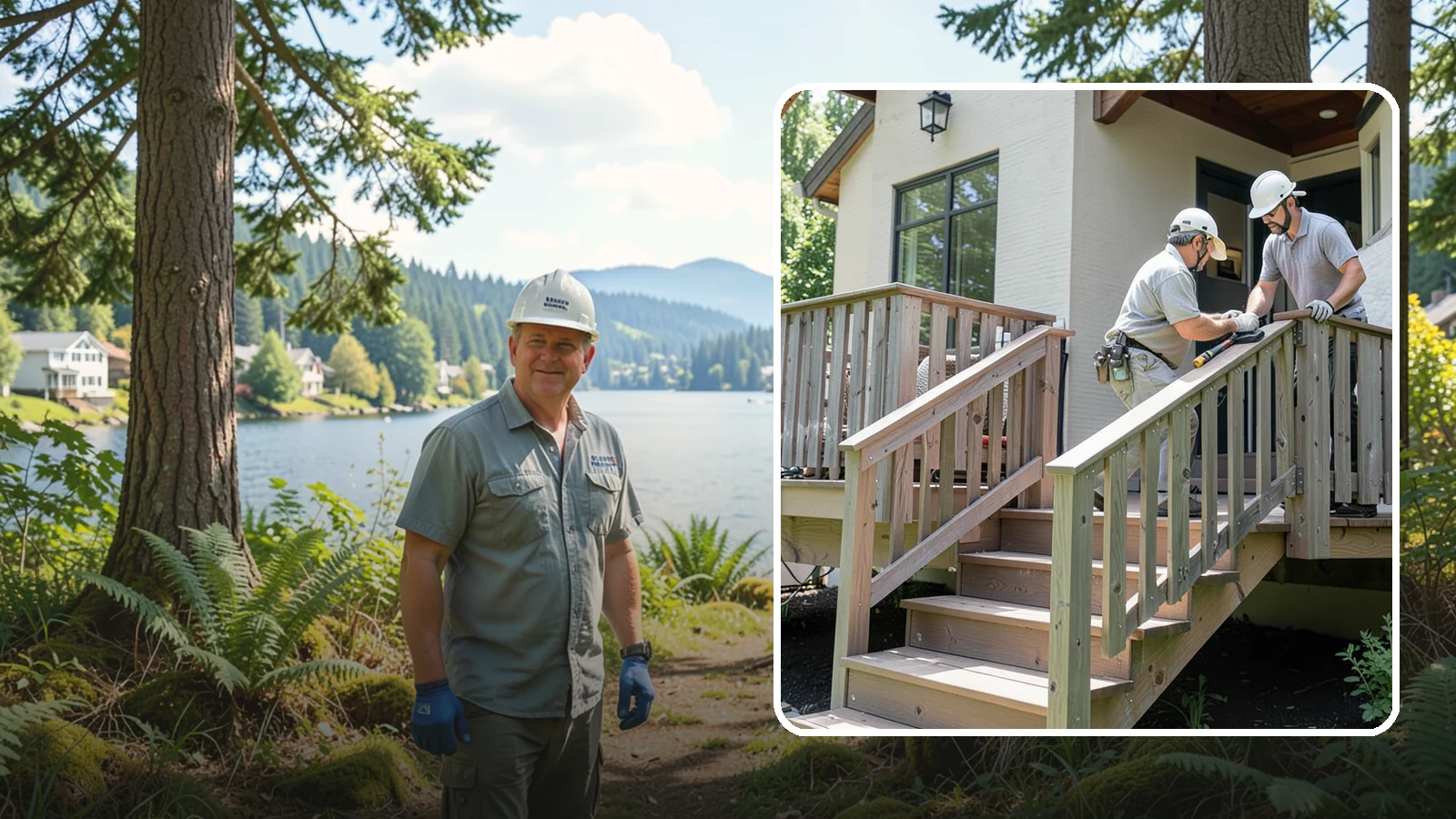 Deck Railing Installation in Milton, King County, WA - Code-compliant deck railing installation that keeps your family safe with the style you want.
