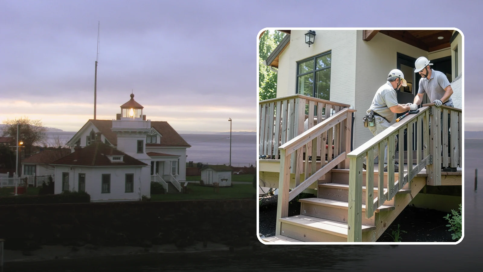 Deck Railing Installation in Mukilteo, Snohomish County, WA - Code-compliant deck railing installation that keeps your family safe with the style you want.