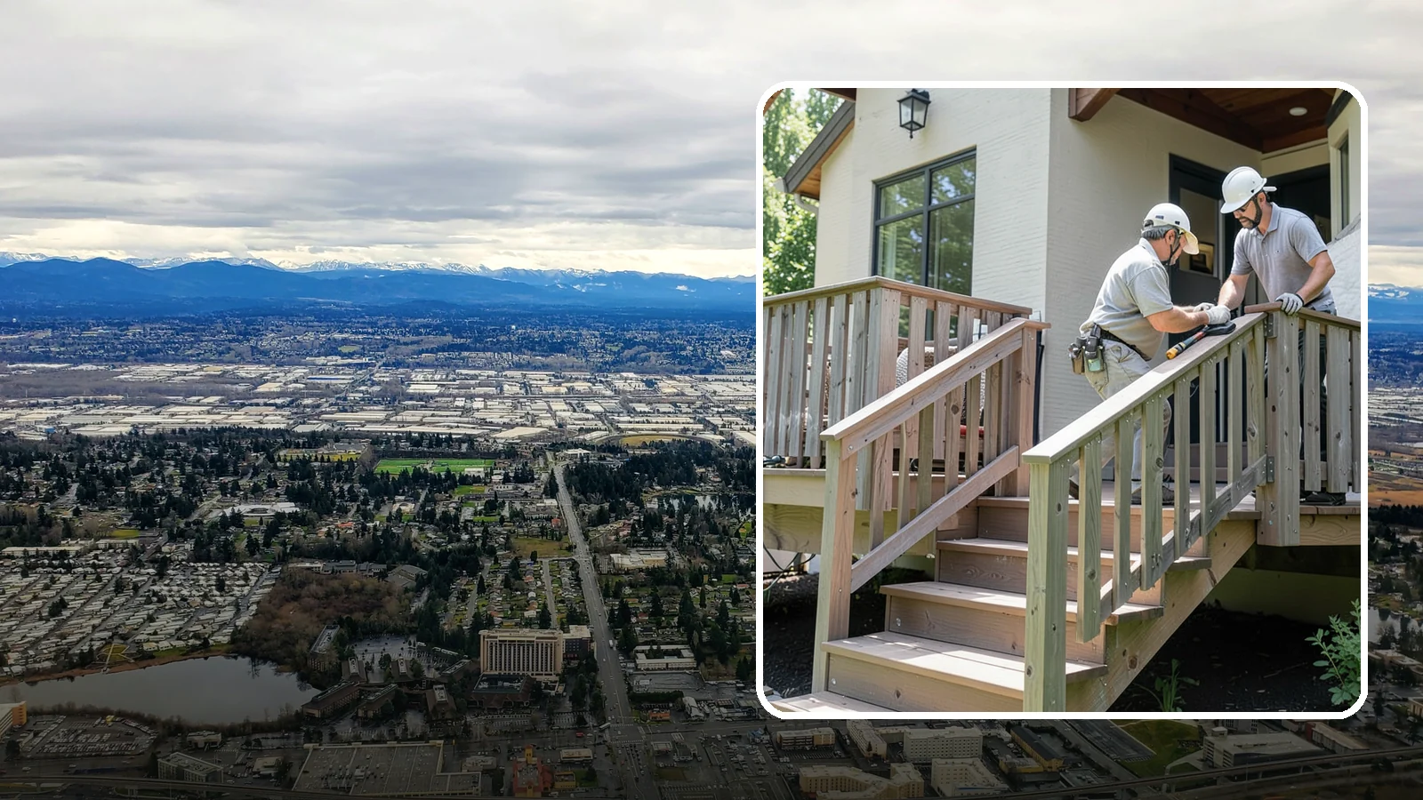 Deck Railing Installation in SeaTac, King County, WA - Code-compliant deck railing installation that keeps your family safe with the style you want.