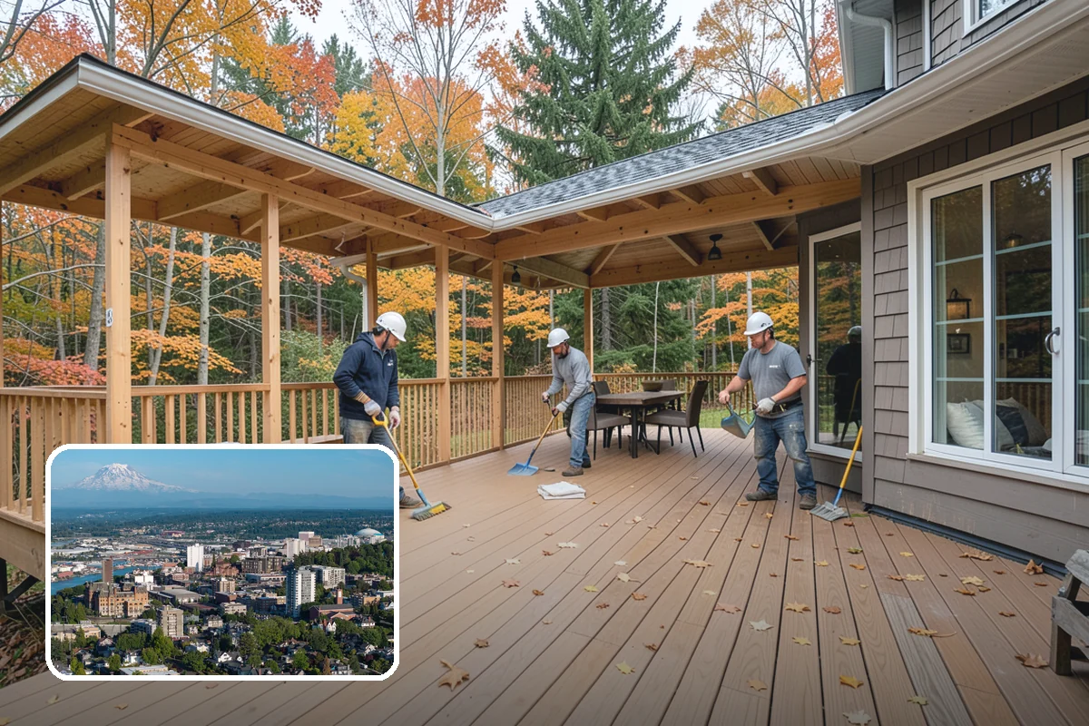 Deck Railing Installation in Tacoma, Pierce County, WA - Meets Washington code for height and load safety
