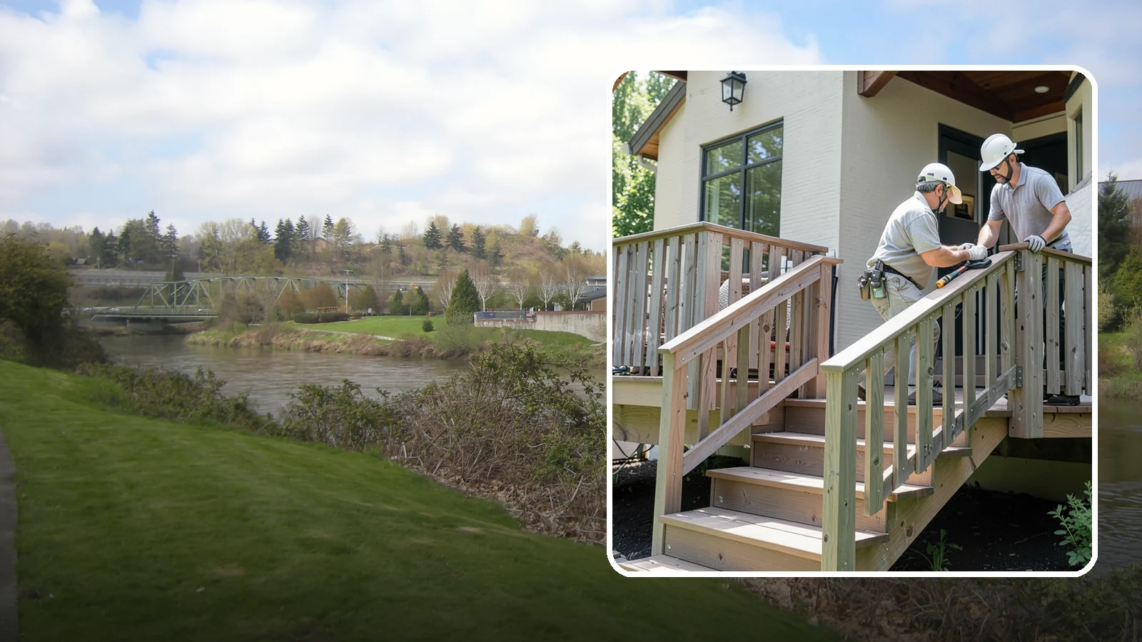 Deck Railing Installation in Tukwila, King County, WA - Code-compliant deck railing installation that keeps your family safe with the style you want.