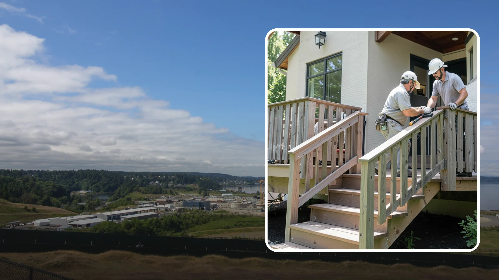 Deck Railing Installation in University Place, Pierce County, WA - Code-compliant deck railing installation that keeps your family safe with the style you want.