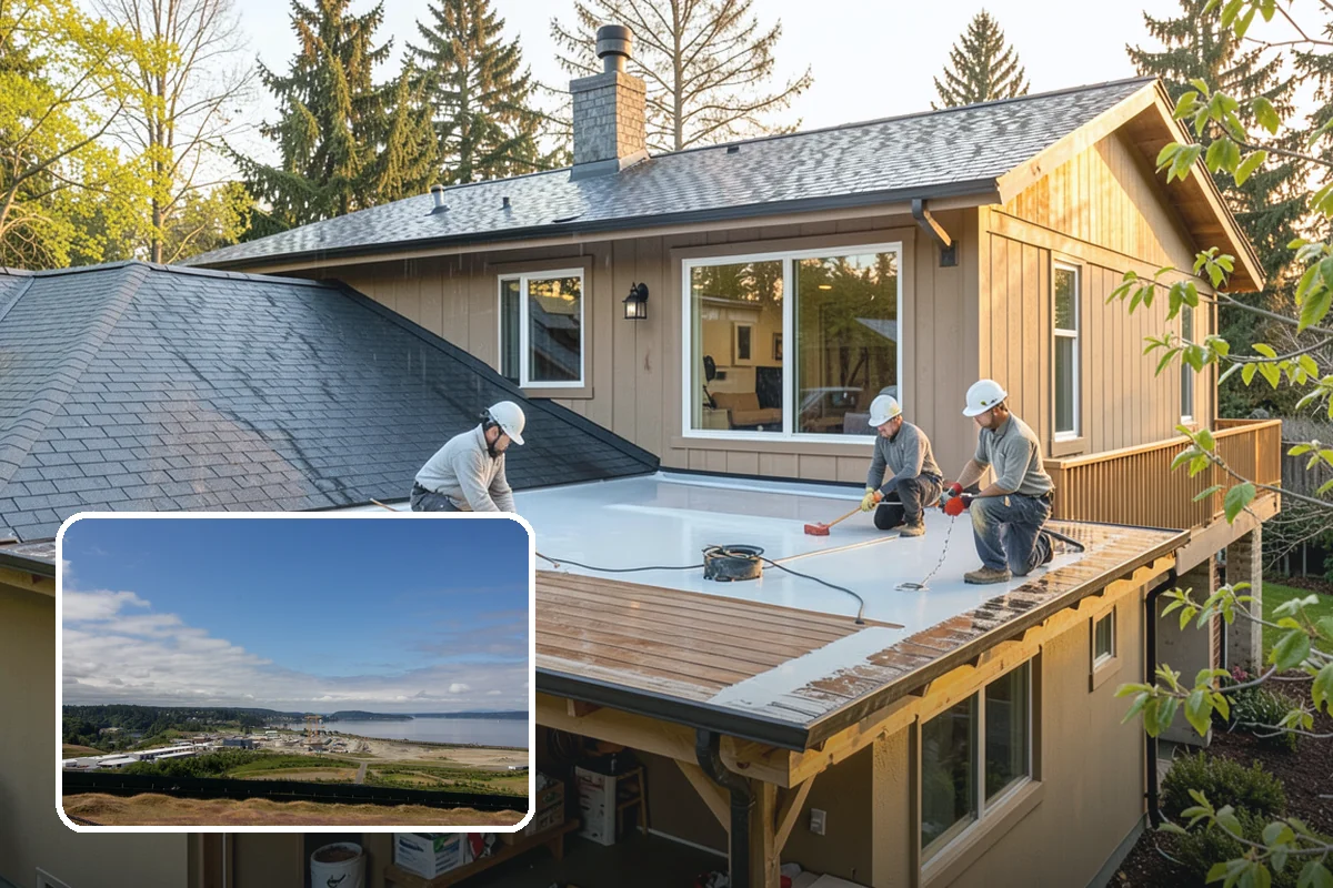 Deck Railing Installation in University Place, Pierce County, WA - Meets Washington code for height and load safety