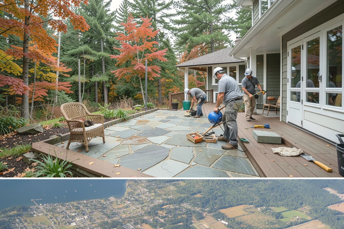 Deck Repair in Coupeville, Island County, WA - We handle urgent safety repairs year-round, but scheduling non-emergency work in dry weather keeps exposed framing protected.