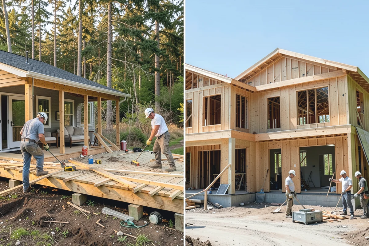 Deck Replacement in Beaux Arts Village, King County, WA - Inspect the existing deck and document safety issues