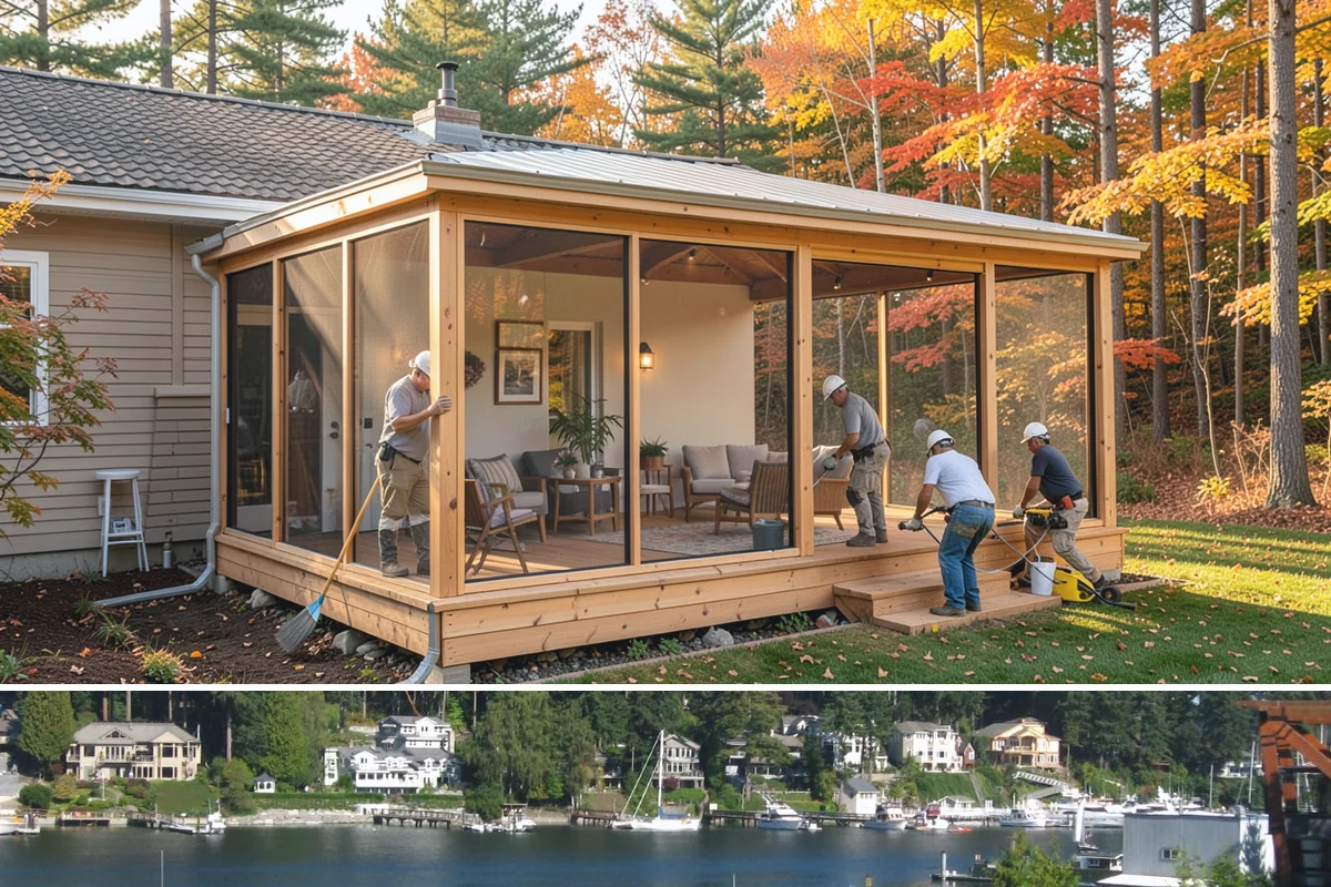 Deck Replacement in Gig Harbor, Pierce County, WA - Drier months reduce the risk of exposing your home's wall during demolition, making late spring through fall the safest window.