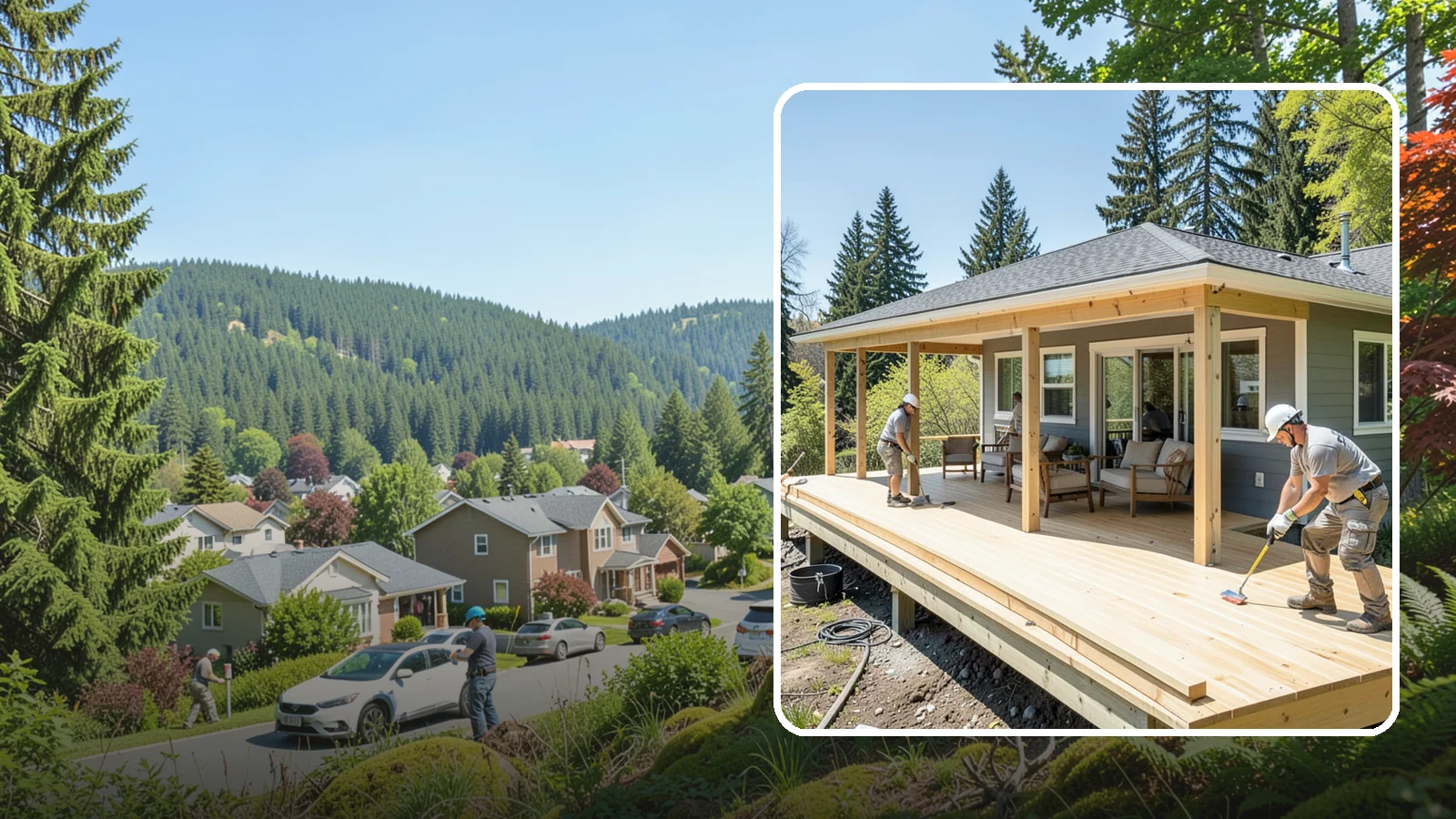 Deck Replacement in Index, Snohomish County, WA - Full deck replacement that swaps out aged, unsafe structures for a code-compliant outdoor space.