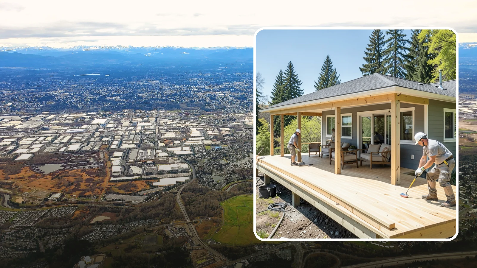 Deck Replacement in Kent, King County, WA - Full deck replacement that swaps out aged, unsafe structures for a code-compliant outdoor space.