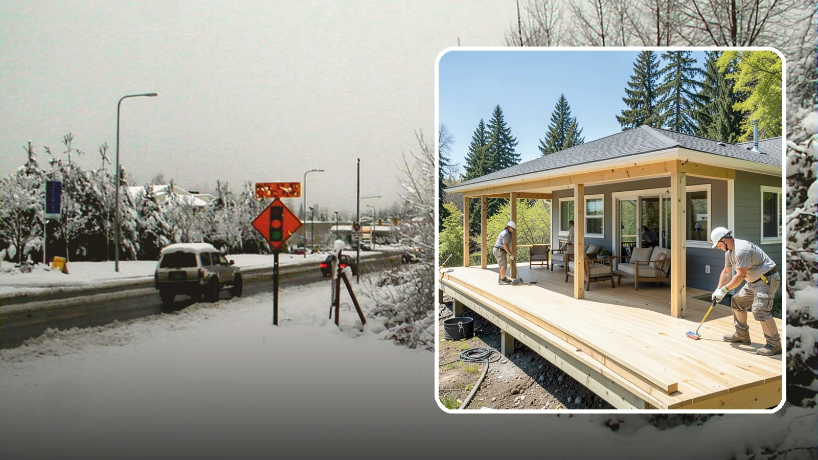 Deck Replacement in Newcastle, King County, WA - Full deck replacement that swaps out aged, unsafe structures for a code-compliant outdoor space.