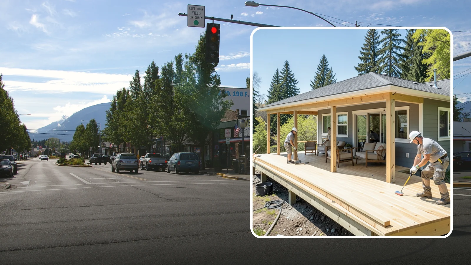 Deck Replacement in North Bend, King County, WA - Full deck replacement that swaps out aged, unsafe structures for a code-compliant outdoor space.