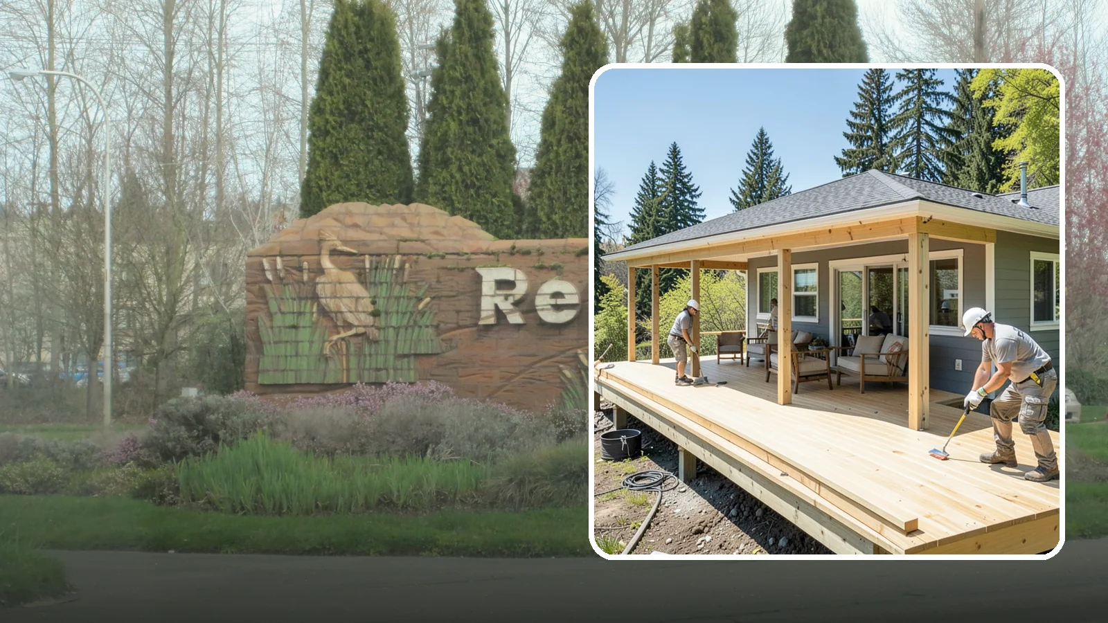 Deck Replacement in Renton, King County, WA - Full deck replacement that swaps out aged, unsafe structures for a code-compliant outdoor space.
