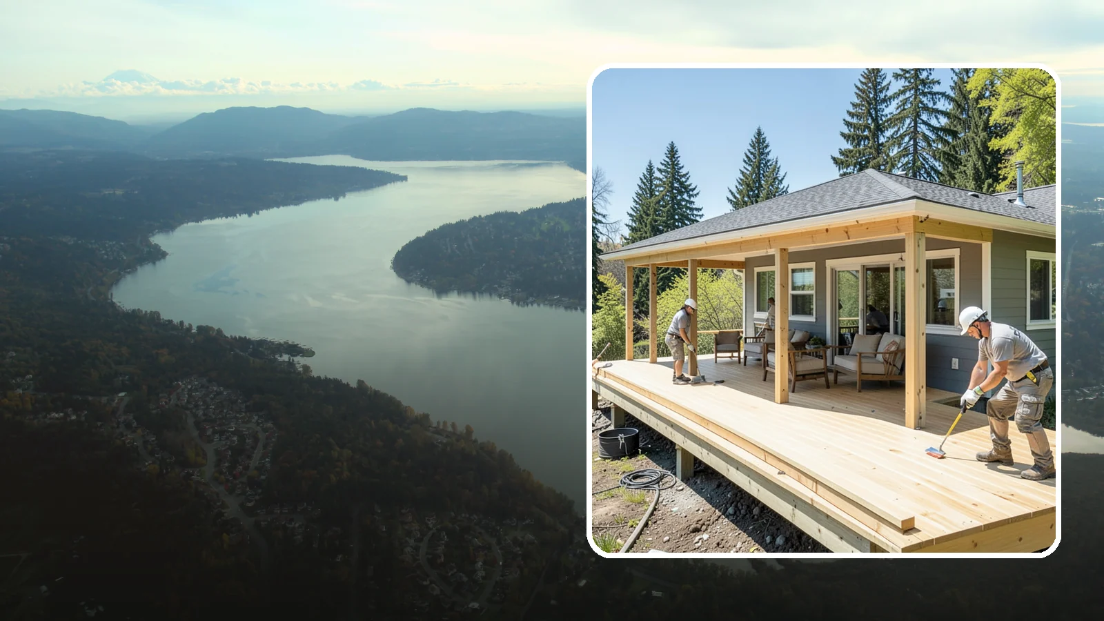 Deck Replacement in Sammamish, King County, WA - Full deck replacement that swaps out aged, unsafe structures for a code-compliant outdoor space.