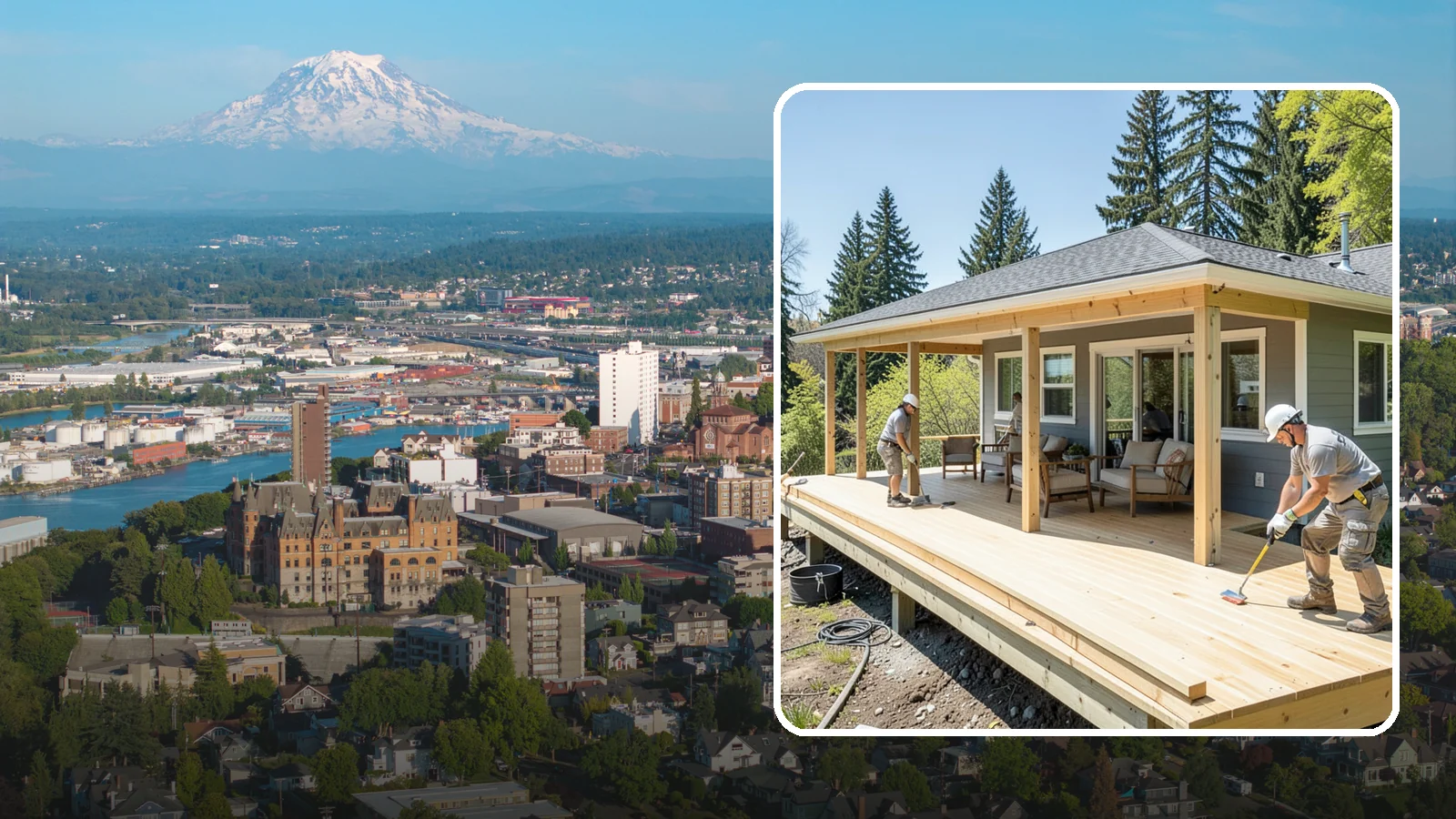 Deck Replacement in Tacoma, Pierce County, WA - Full deck replacement that swaps out aged, unsafe structures for a code-compliant outdoor space.