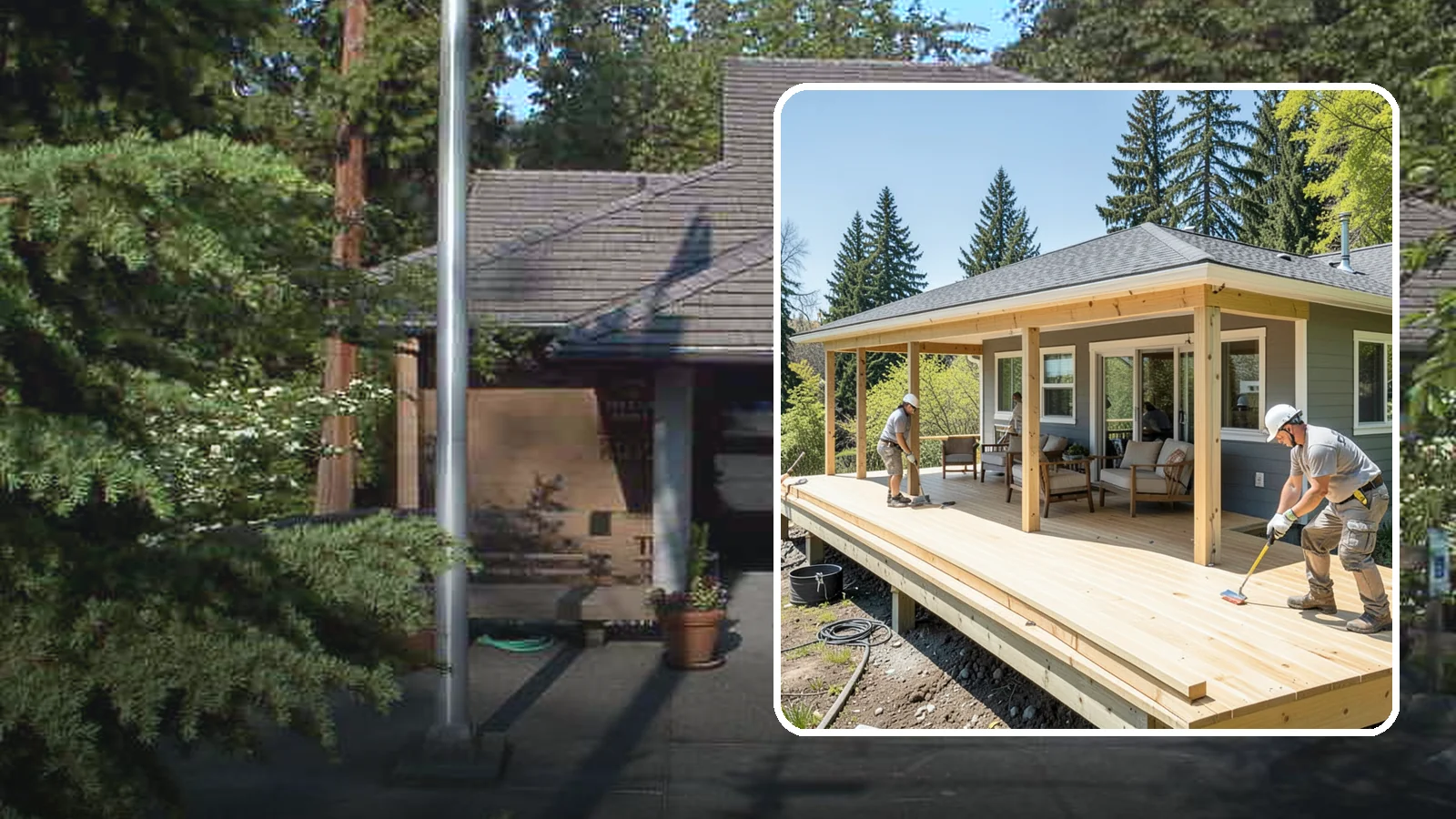 Deck Replacement in Yarrow Point, King County, WA - Full deck replacement that swaps out aged, unsafe structures for a code-compliant outdoor space.