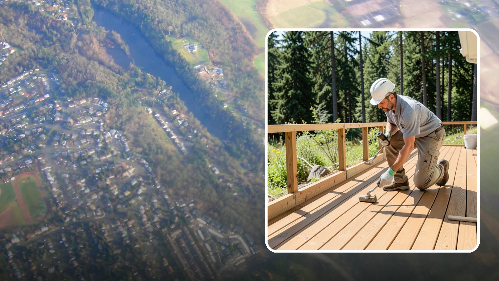 Deck Resurfacing in Algona, King County, WA - Deck resurfacing that installs a fresh walking surface over sound, existing framing to save time and money.