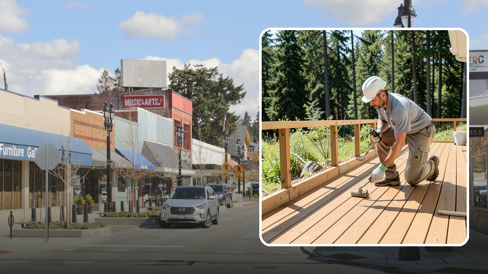 Deck Resurfacing in Bothell, King County, WA - Deck resurfacing that installs a fresh walking surface over sound, existing framing to save time and money.