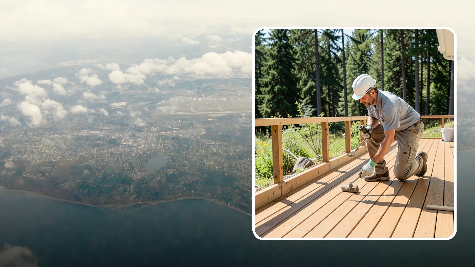 Deck Resurfacing in Burien, King County, WA - Deck resurfacing that installs a fresh walking surface over sound, existing framing to save time and money.