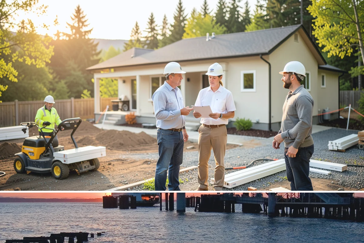 Deck Resurfacing in Edmonds, Snohomish County, WA - Resurfacing goes quickest in dry summer weather when exposed framing won't be soaked between work days.