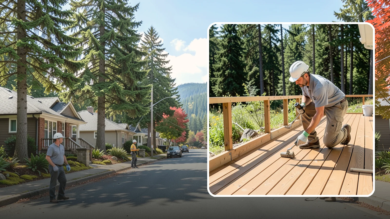 Deck Resurfacing in Hunts Point, King County, WA - Deck resurfacing that installs a fresh walking surface over sound, existing framing to save time and money.