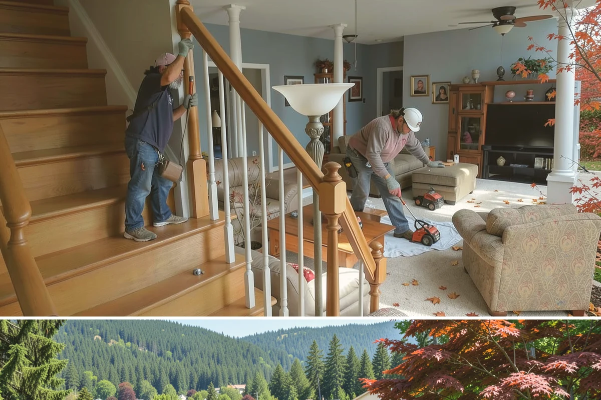 Deck Resurfacing in Index, Snohomish County, WA - Resurfacing goes quickest in dry summer weather when exposed framing won't be soaked between work days.