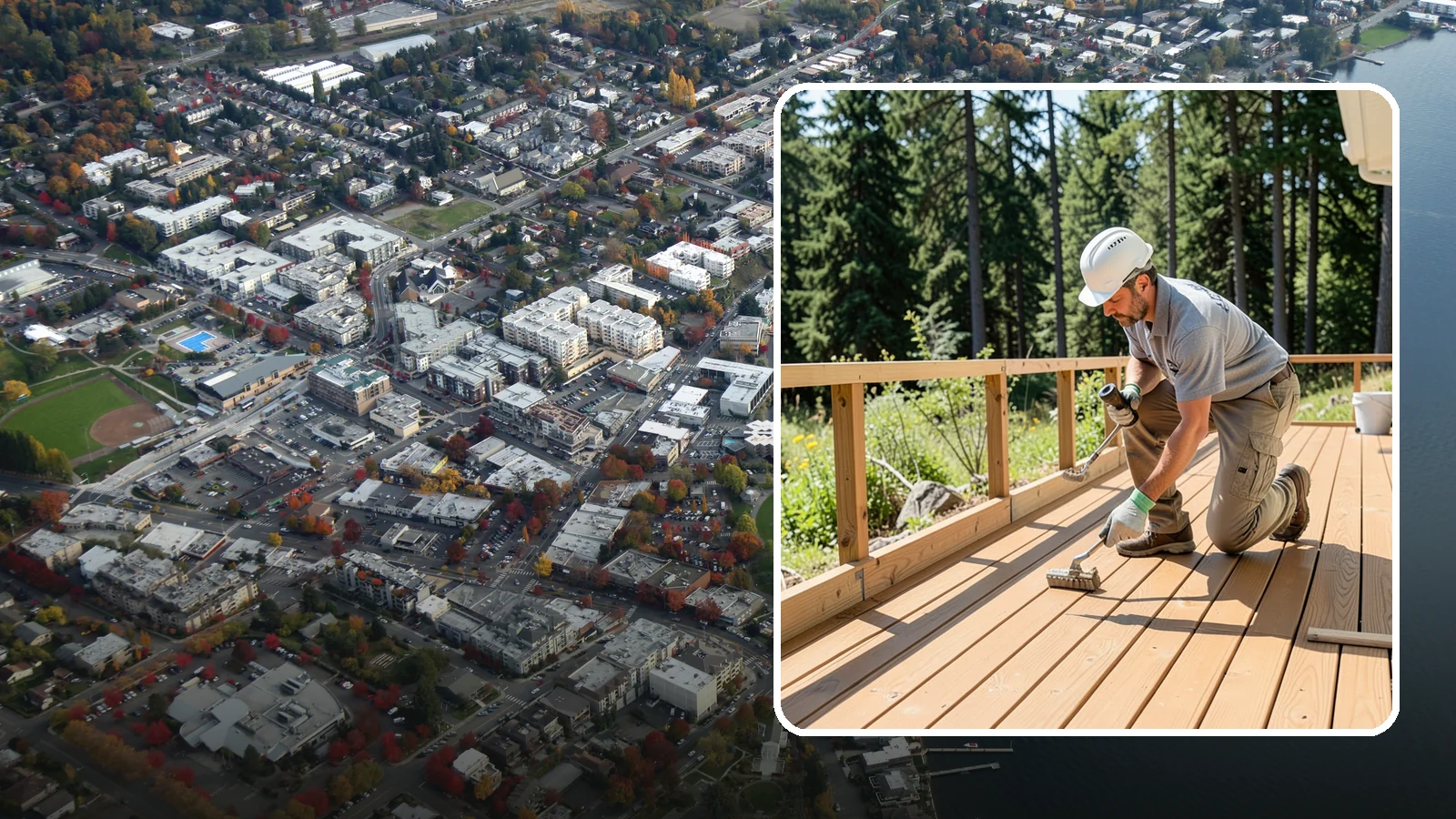 Deck Resurfacing in Kirkland, King County, WA - Deck resurfacing that installs a fresh walking surface over sound, existing framing to save time and money.