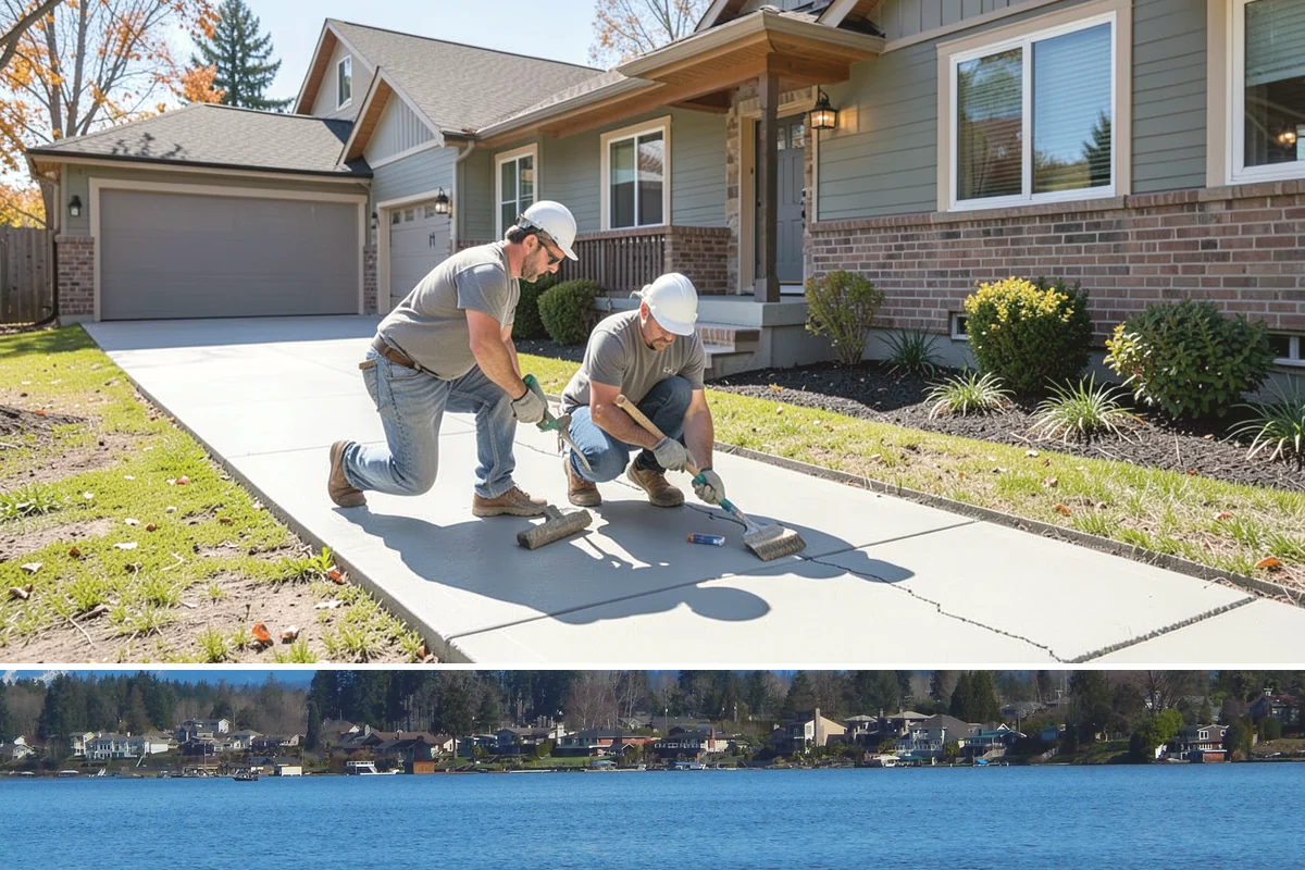Deck Resurfacing in Lake Stevens, Snohomish County, WA - Resurfacing goes quickest in dry summer weather when exposed framing won't be soaked between work days.
