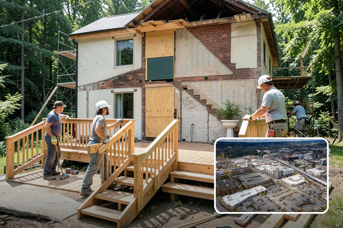 Deck Resurfacing in Redmond, King County, WA - Costs less than a complete rebuild