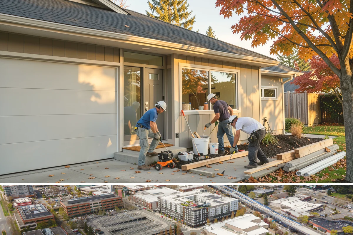 Deck Resurfacing in Redmond, King County, WA - Resurfacing goes quickest in dry summer weather when exposed framing won't be soaked between work days.