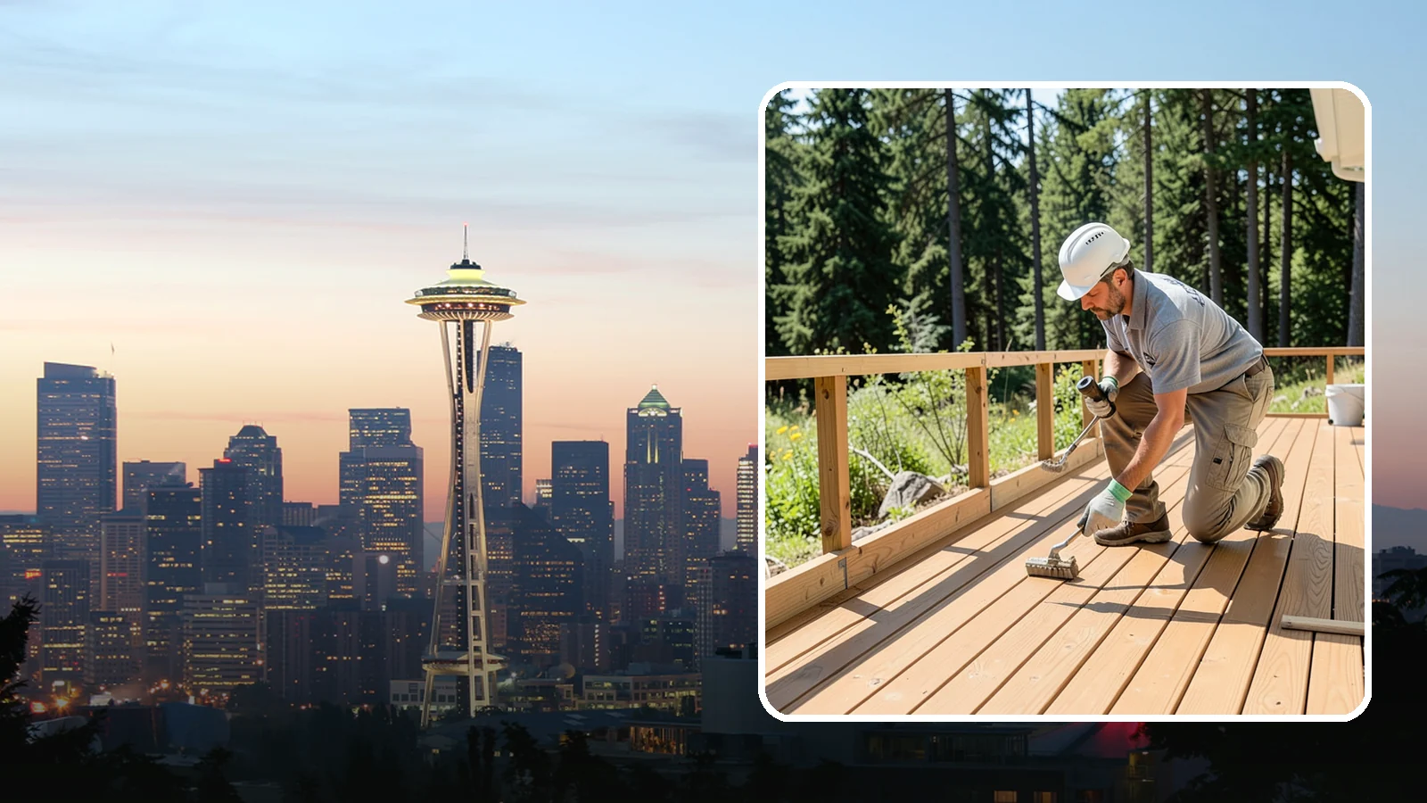 Deck Resurfacing in Seattle, King County, WA - Deck resurfacing that installs a fresh walking surface over sound, existing framing to save time and money.