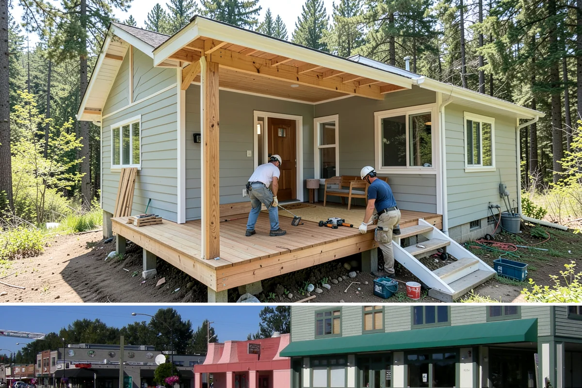 Deck Resurfacing in Snoqualmie, King County, WA - Resurfacing goes quickest in dry summer weather when exposed framing won't be soaked between work days.
