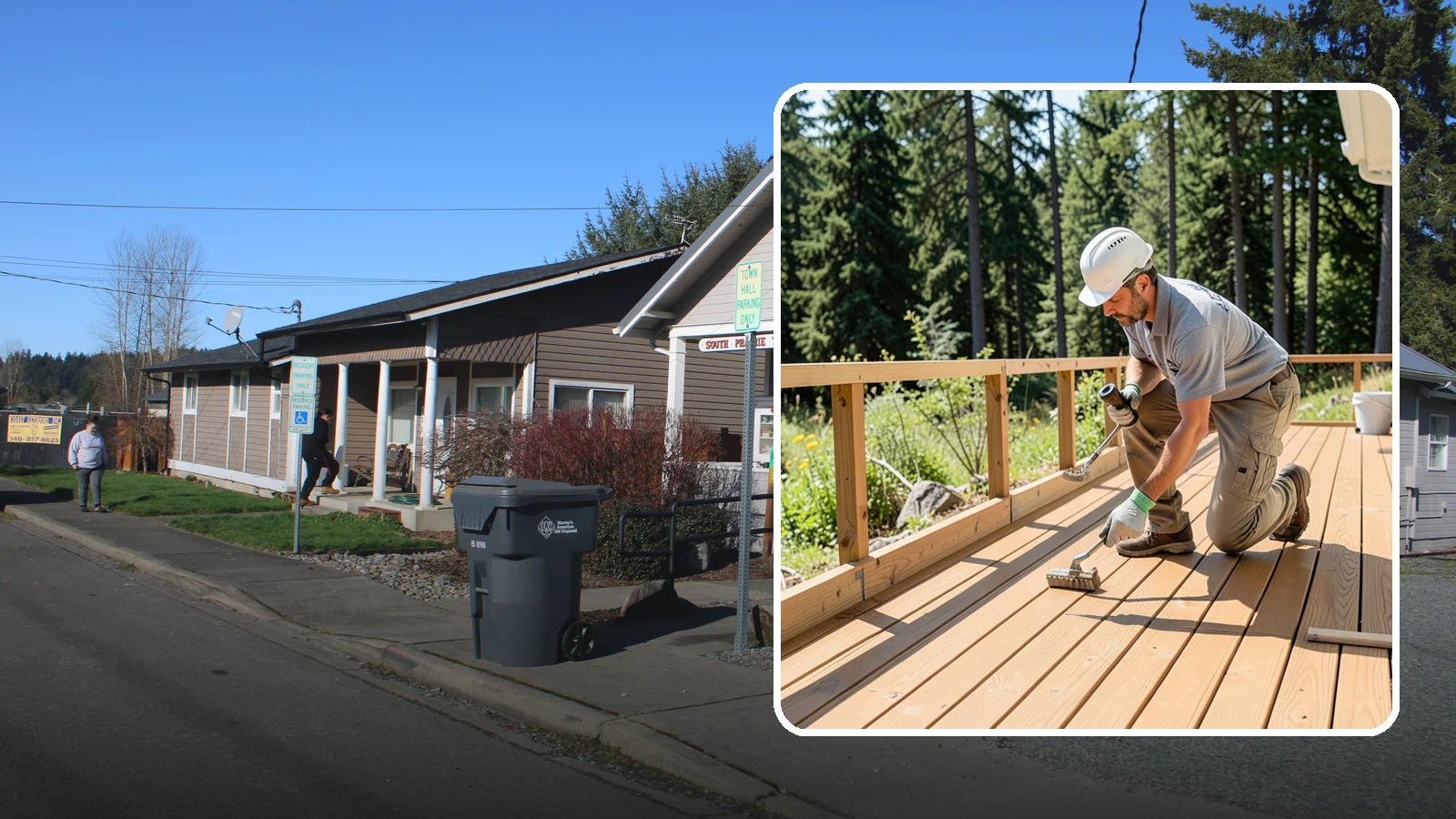 Deck Resurfacing in South Prairie, Pierce County, WA - Deck resurfacing that installs a fresh walking surface over sound, existing framing to save time and money.