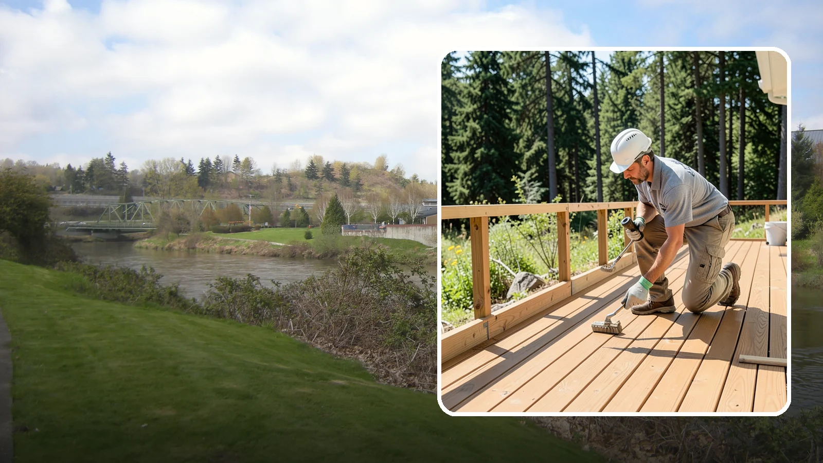 Deck Resurfacing in Tukwila, King County, WA - Deck resurfacing that installs a fresh walking surface over sound, existing framing to save time and money.