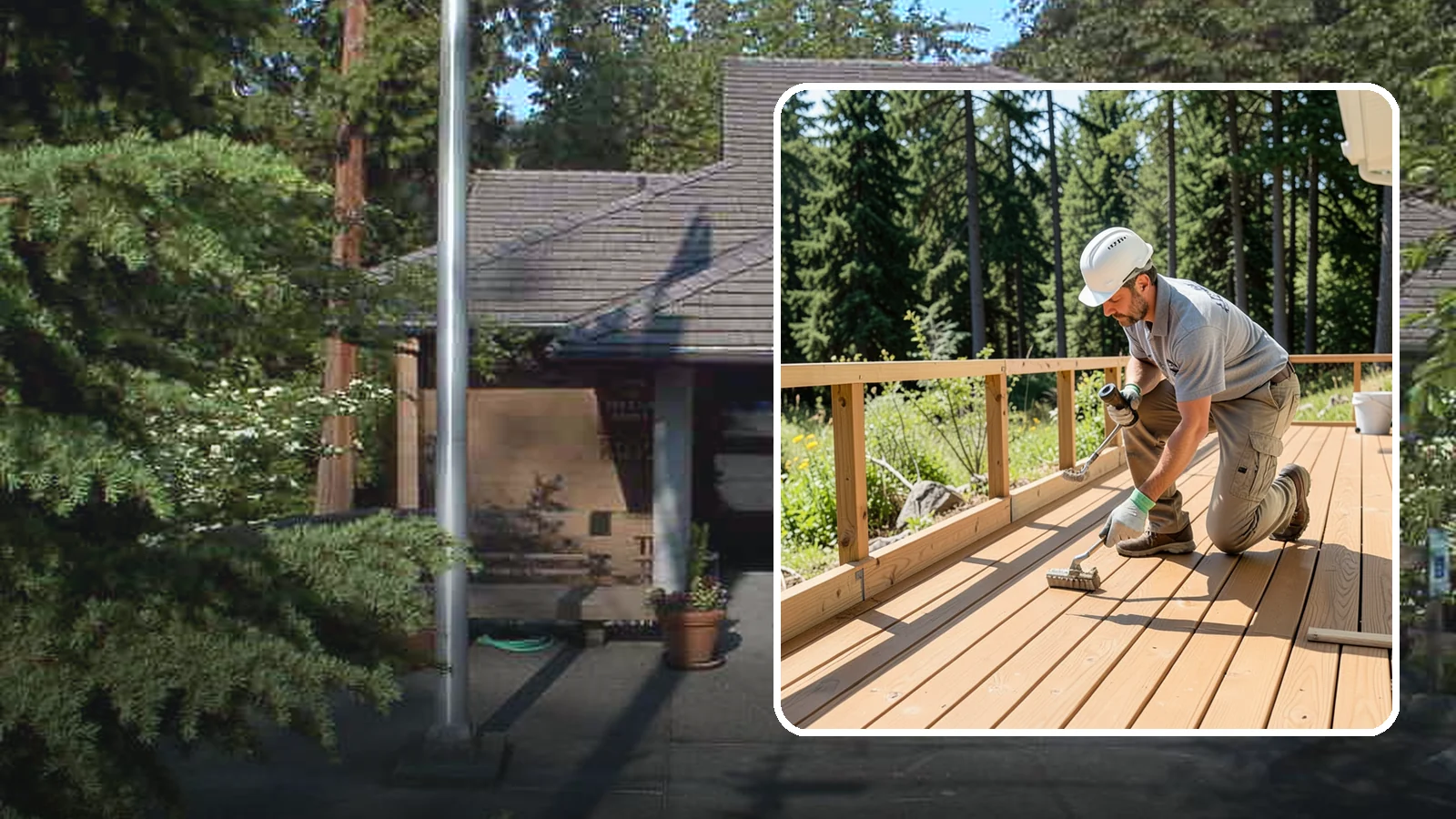 Deck Resurfacing in Yarrow Point, King County, WA - Deck resurfacing that installs a fresh walking surface over sound, existing framing to save time and money.