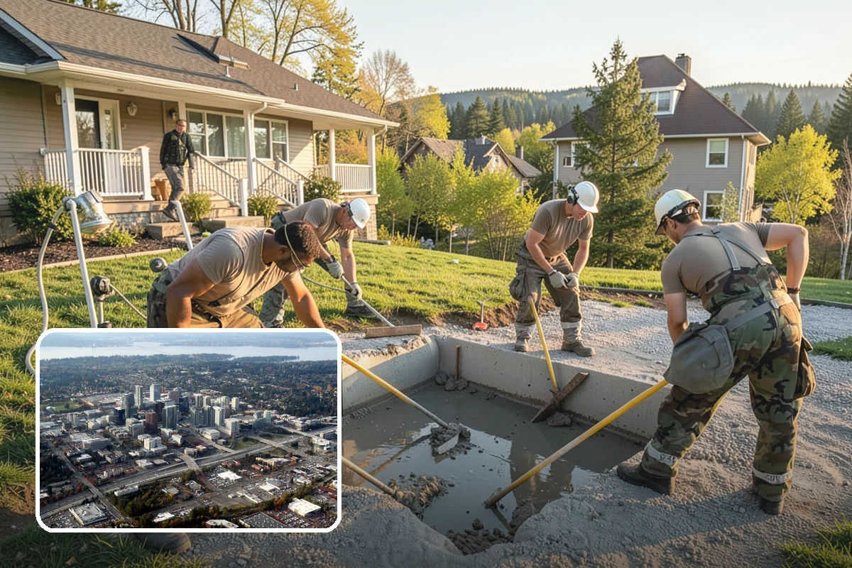 Deck Skirting Installation in Bellevue, King County, WA - Hides framing for a polished appearance