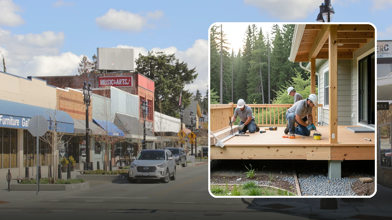 Deck Skirting Installation in Bothell, King County, WA - Deck skirting installation that closes off the space beneath your deck for a clean, finished look.