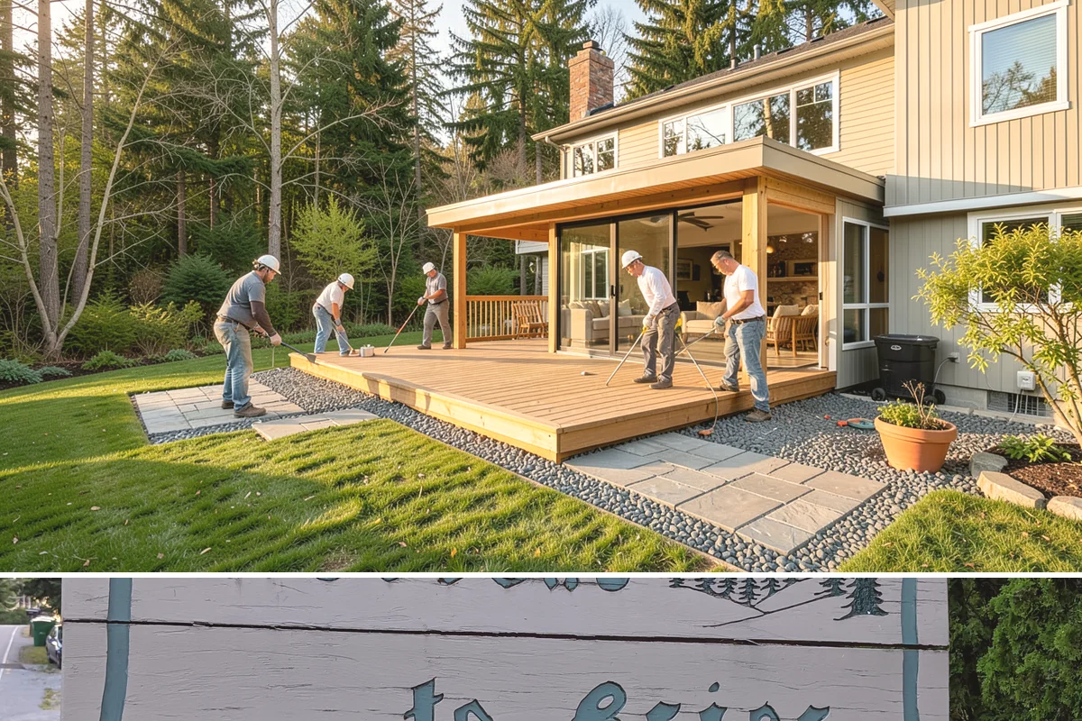 Deck Skirting Installation in Brier, Snohomish County, WA - Skirting installs in any season and is a great finishing touch anytime after the main deck is complete.