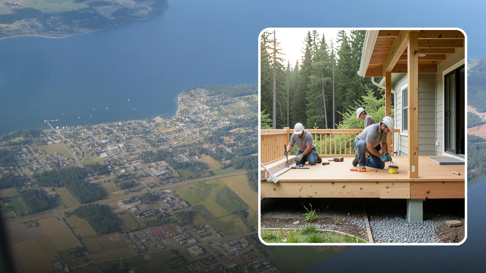 Deck Skirting Installation in Coupeville, Island County, WA - Deck skirting installation that closes off the space beneath your deck for a clean, finished look.