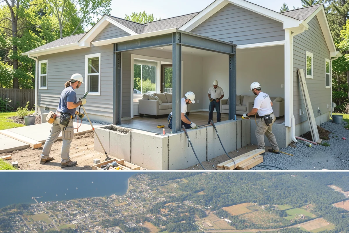 Deck Skirting Installation in Coupeville, Island County, WA - Skirting installs in any season and is a great finishing touch anytime after the main deck is complete.