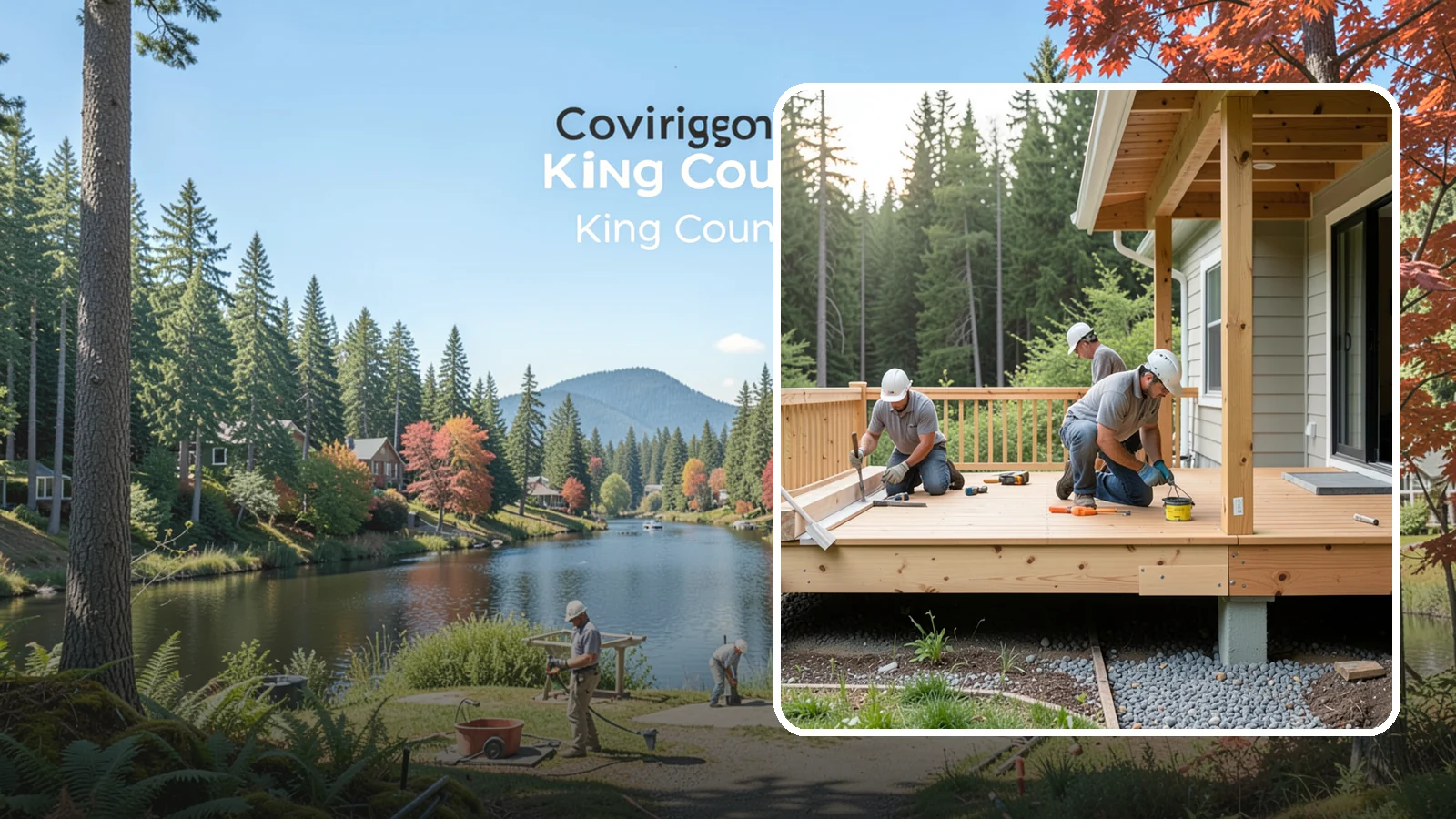 Deck Skirting Installation in Covington, King County, WA - Deck skirting installation that closes off the space beneath your deck for a clean, finished look.