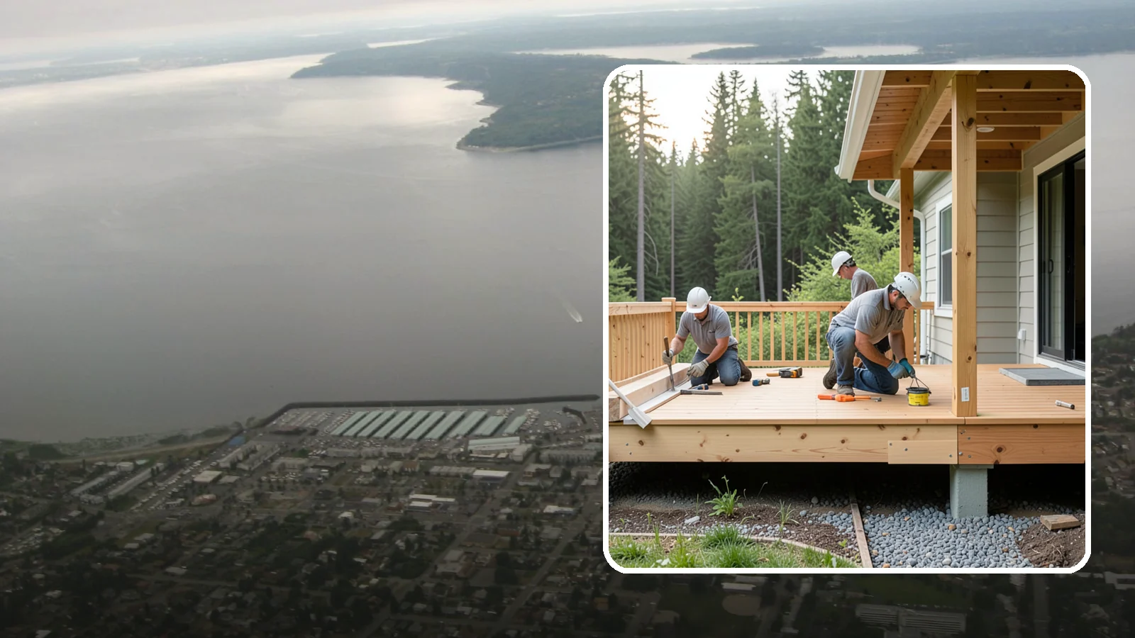 Deck Skirting Installation in Des Moines, King County, WA - Deck skirting installation that closes off the space beneath your deck for a clean, finished look.