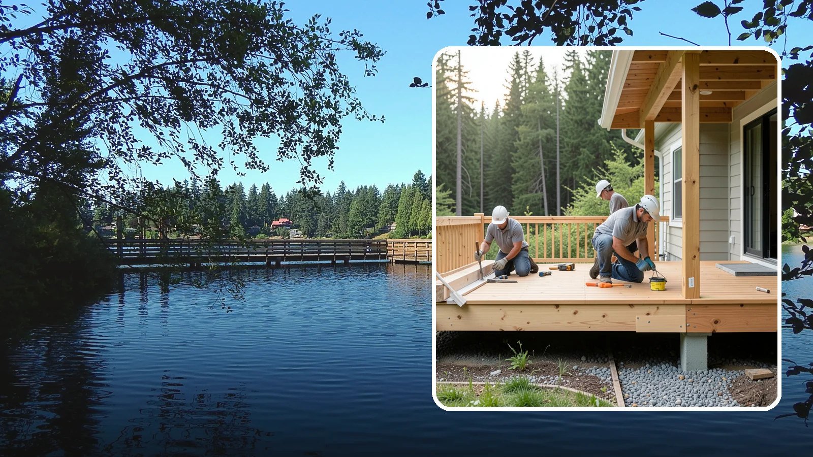 Deck Skirting Installation in Federal Way, King County, WA - Deck skirting installation that closes off the space beneath your deck for a clean, finished look.