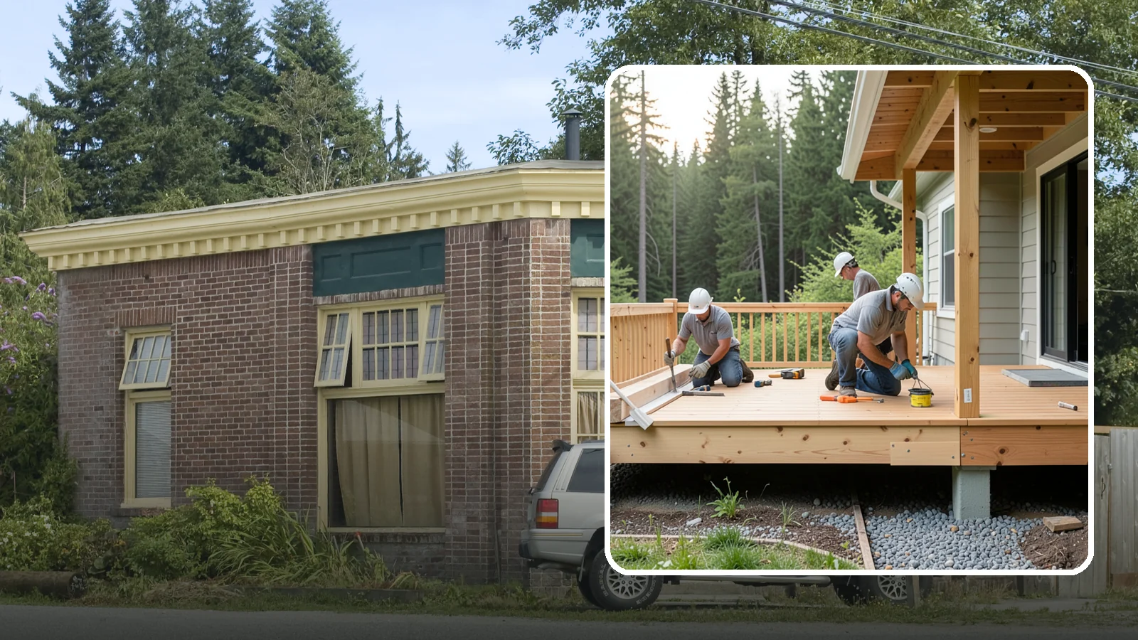 Deck Skirting Installation in Hamilton, Skagit County, WA - Deck skirting installation that closes off the space beneath your deck for a clean, finished look.