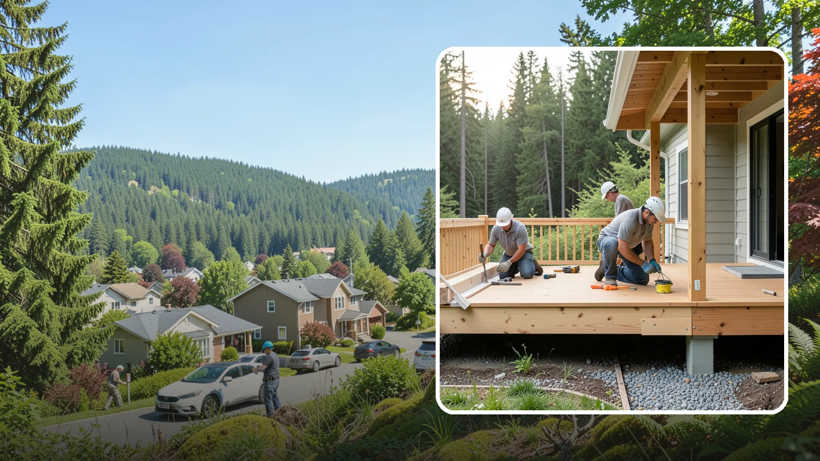 Deck Skirting Installation in Index, Snohomish County, WA - Deck skirting installation that closes off the space beneath your deck for a clean, finished look.